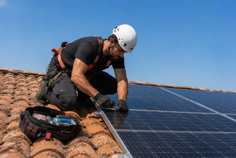 Maintenance et monitoring de panneaux solaires à Servian